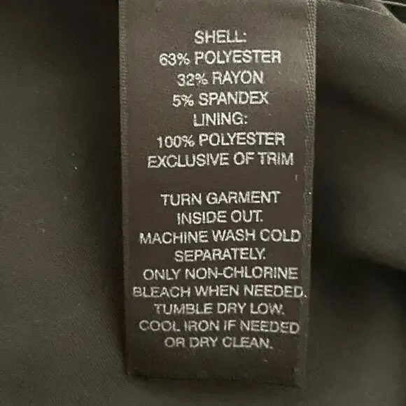 White House Black Market Midi Pencil Skirt Black Size 4 - Picture 6 of 8